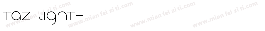 TAZ light字体转换